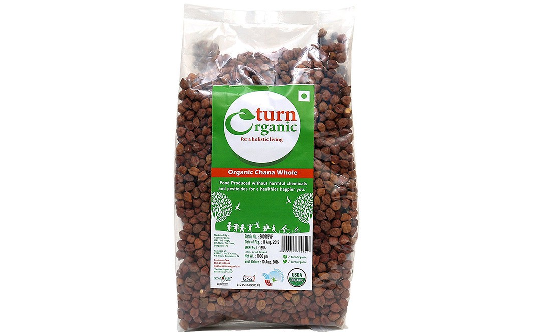 Turn Organic Chana Whole    Pack  1 kilogram